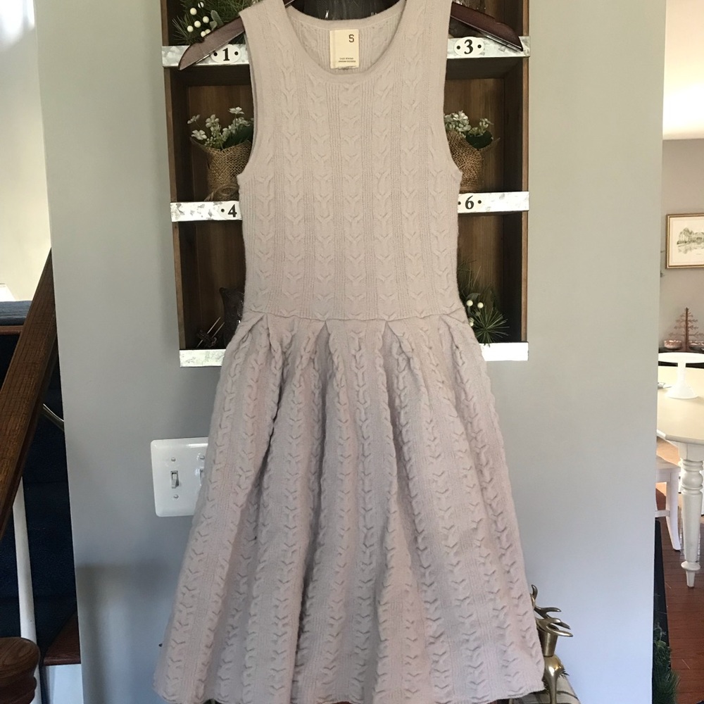 Far away from close cableknit dress